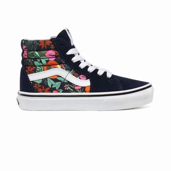 Gyerek Vans Multi Tropic Sk8-Hi Magasszárú Cipő VA2658790 Színes Kék/Fehér